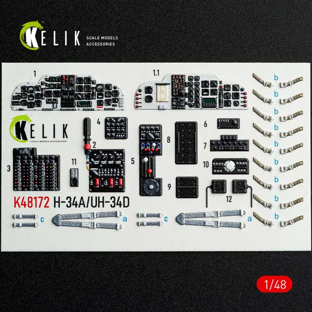 1/48 H-34A/UH-34D - interior 3D (ITAL)