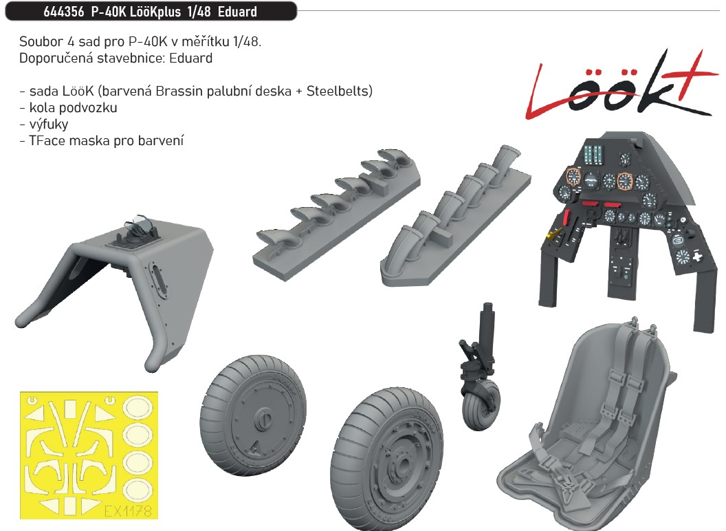 Fotografie 1/48 P-40K LööKplus (EDUARD)
