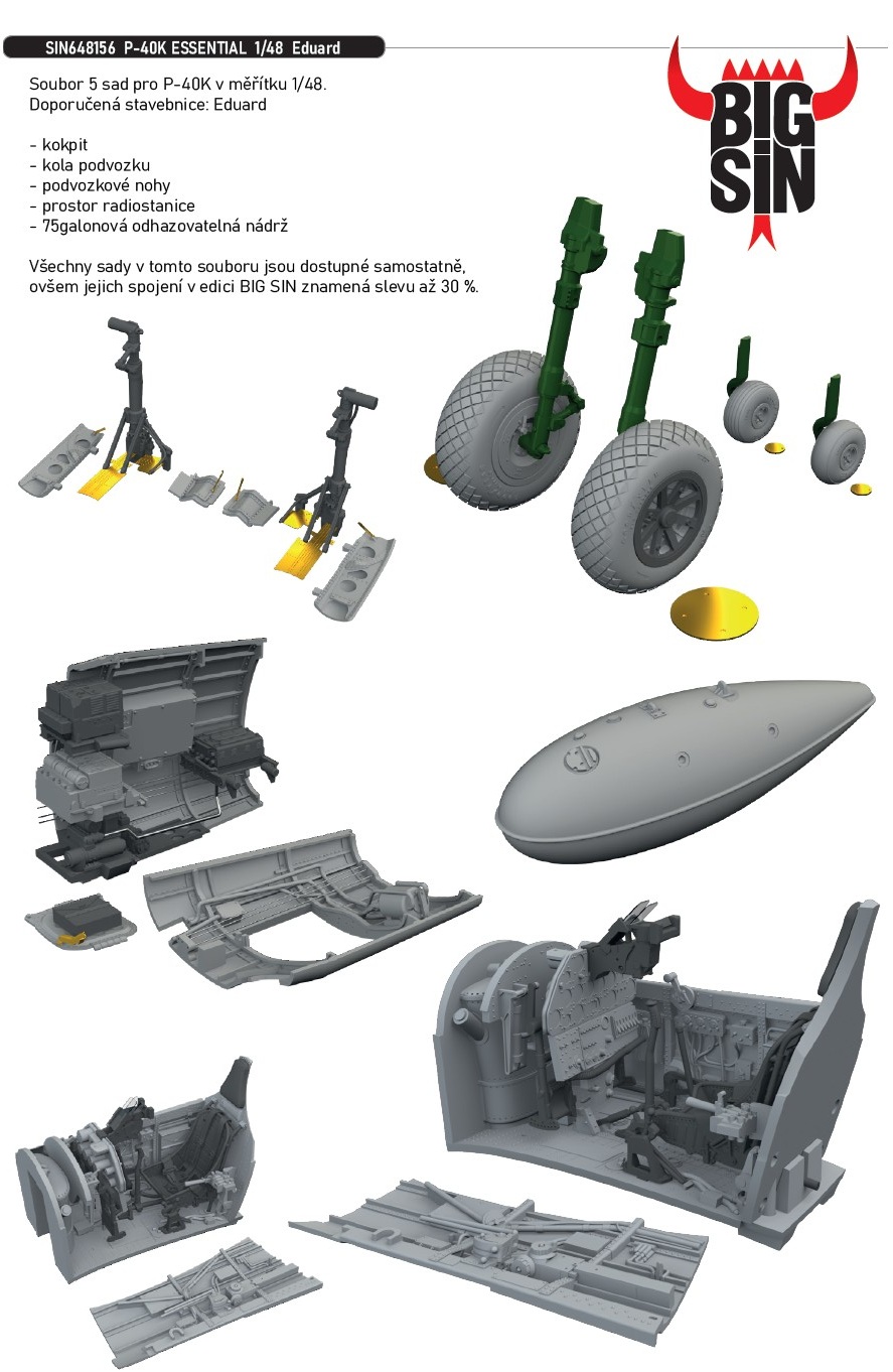 Fotografie 1/48 P-40K ESSENTIAL (EDUARD)