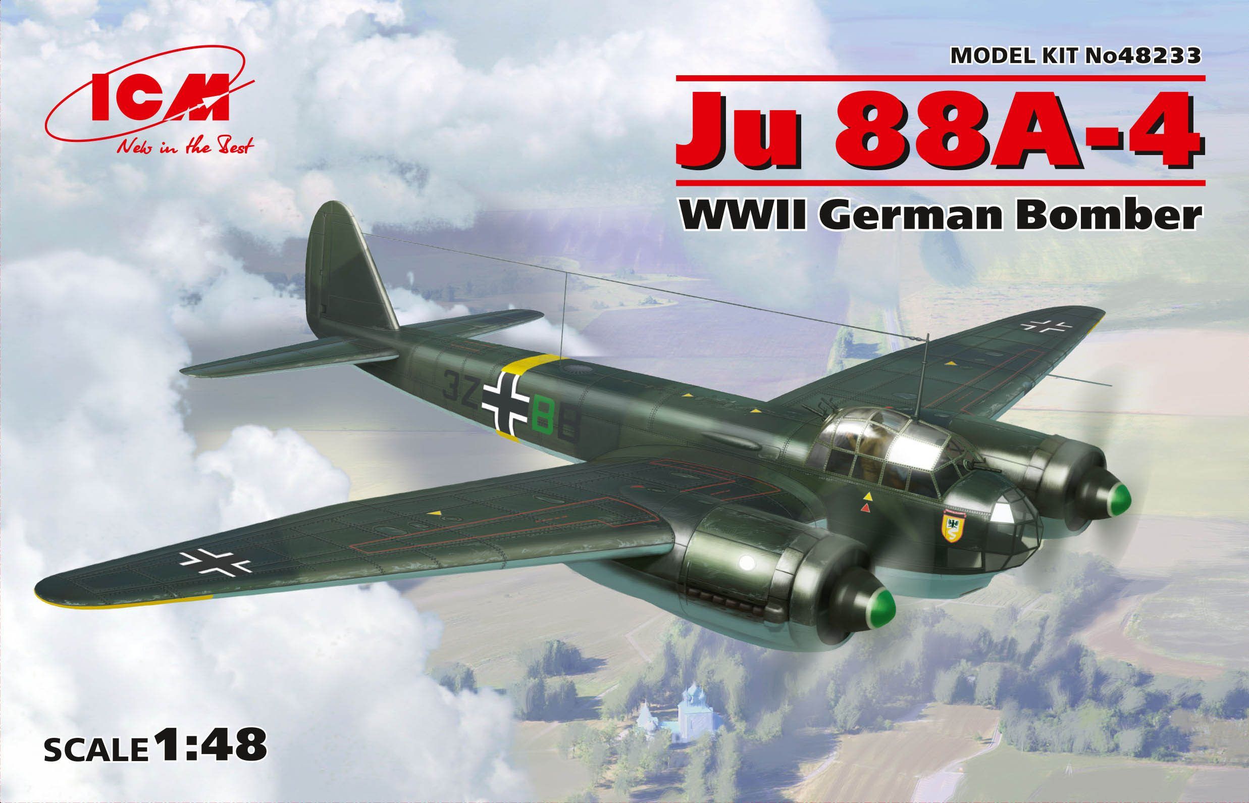 Fotografie 1/48 Junkers Ju 88A-4 German WWII Bomber