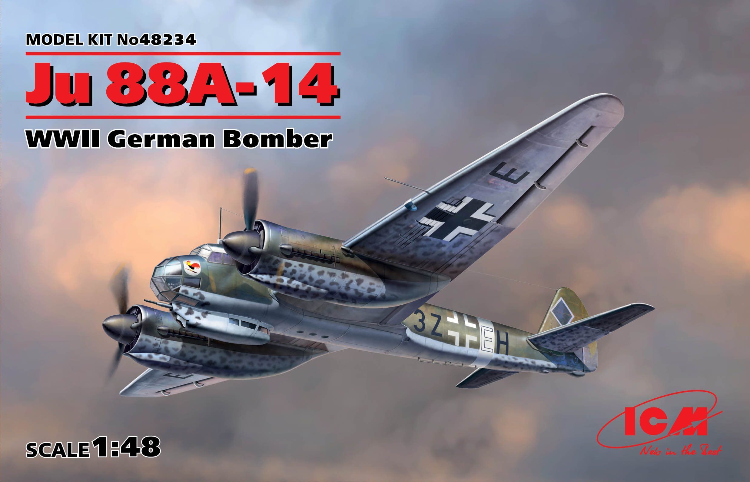 Fotografie 1/48 Junkers Ju 88A-14 German WWII Bomber
