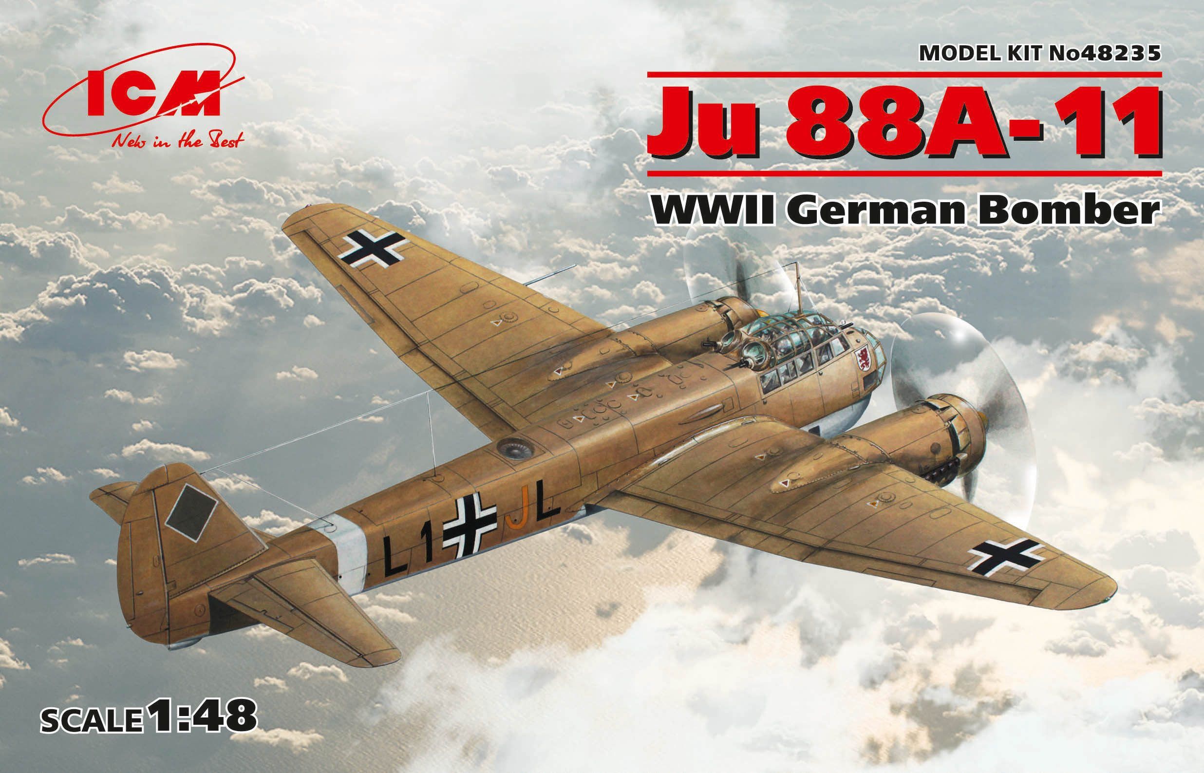 1/48 Junkers Ju 88A-11 German WWII Bomber