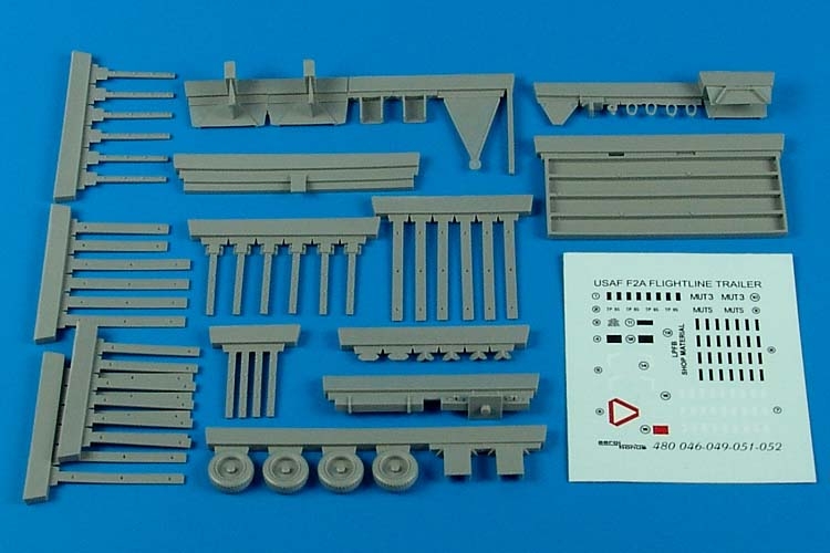 1/48 USAF F-2A flightline trailer (steel platform with racks)