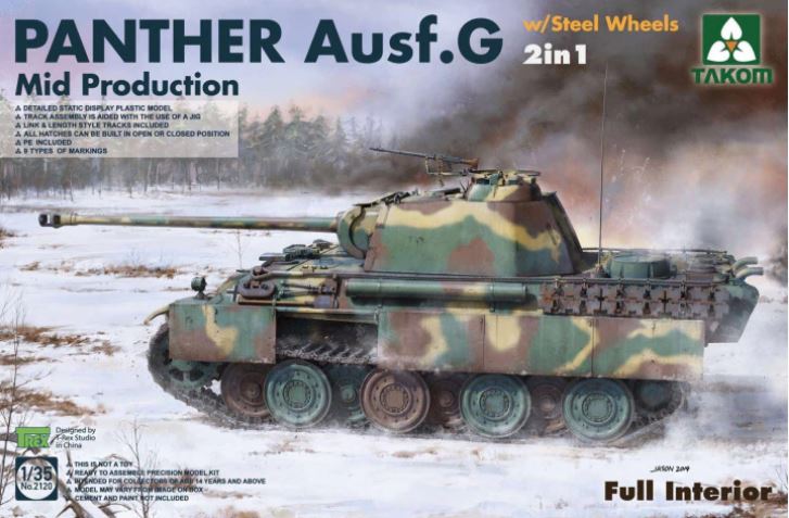 Fotografie 1/35 Panther G Mid Production with Steel Wheels 2 in 1