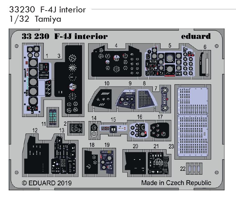 Fotografie 1/32 F-4J interior (TAMIYA)