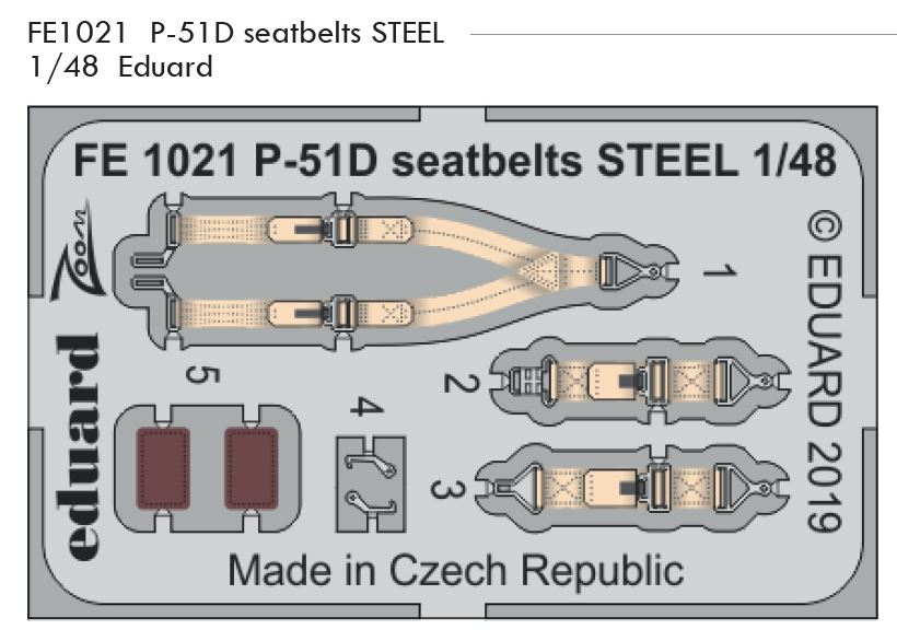 1/48 P-51D seatbelts STEEL (EDUARD)