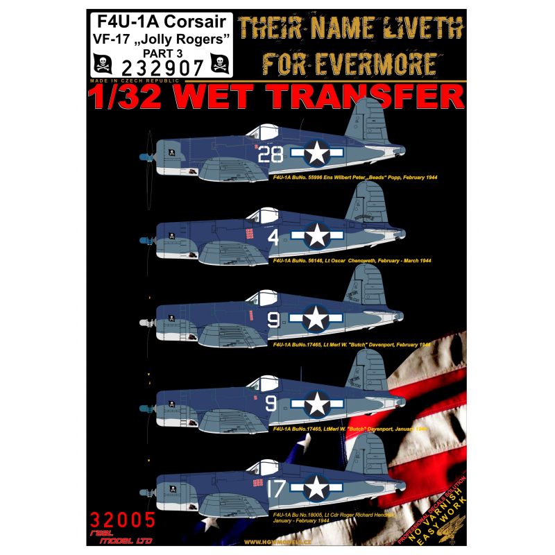 1/32 F4U-1A Corsair VF-17 'Jolly Rogers' Part 3