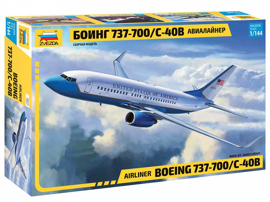 Fotografie Model Kit letadlo 7027 - Boeing 737-700/C-40B (1:144)