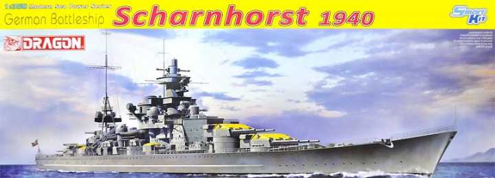 Model Kit loď 1062 - German Battleship Scharnhorst, 1940 (1:350)