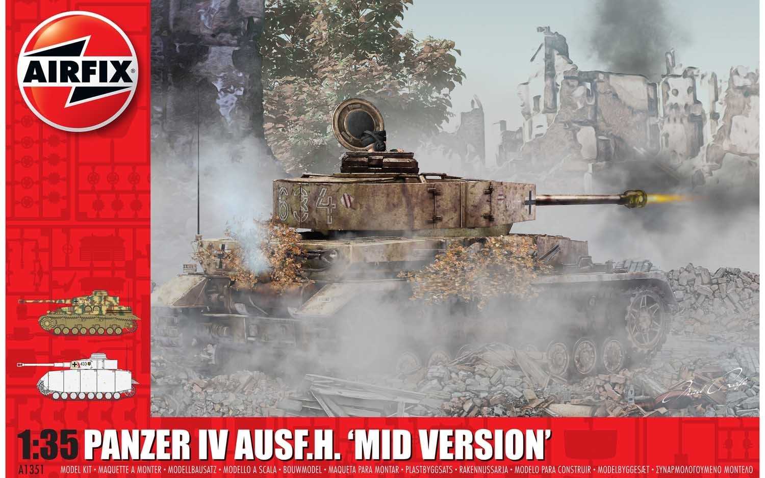 Classic Kit tank A1351 - Panzer IV Ausf.H, Mid Version (1:35)