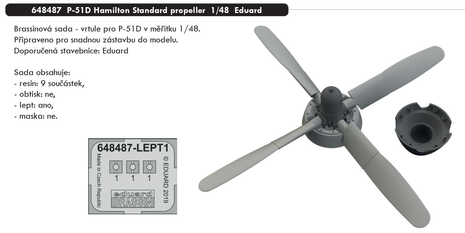 1/48 P-51D Hamilton Standard propeller (EDUARD)