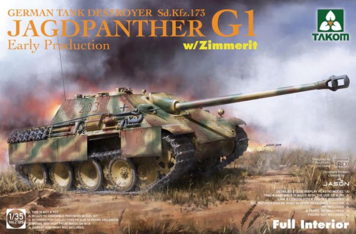 1/35 Jagdpanther G1 Early Production w/zimmerit & full interior