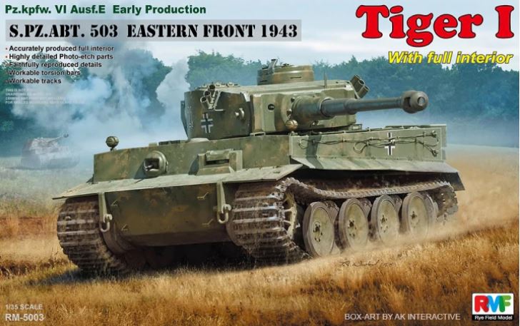 1/35 Pz.kpfw.VI Ausf. E Early Production Tiger I S.PZ.ABT. 503 Eastern Front 1943 w/full interior