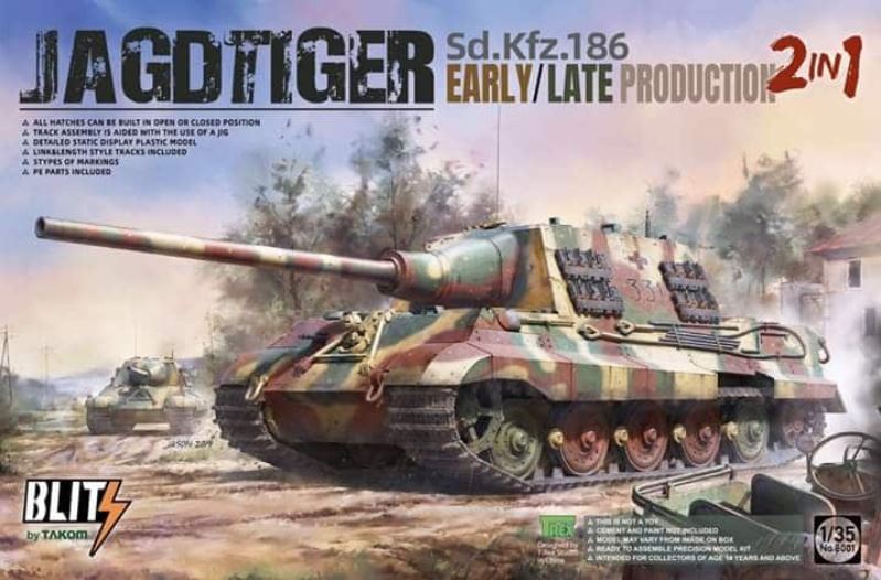 1/35 Jagdtiger Sd.Kfz.186 Early / Late production 2 in 1