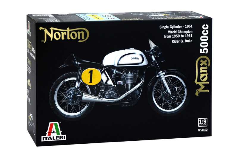 Fotografie Model Kit motorka 4602 - NORTON MANX 500cc 1951 (1:9)