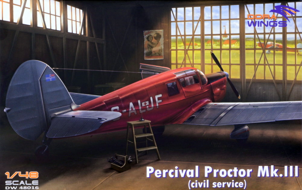 1:48 Percival Proctor Mk.III - civil (4x camo)