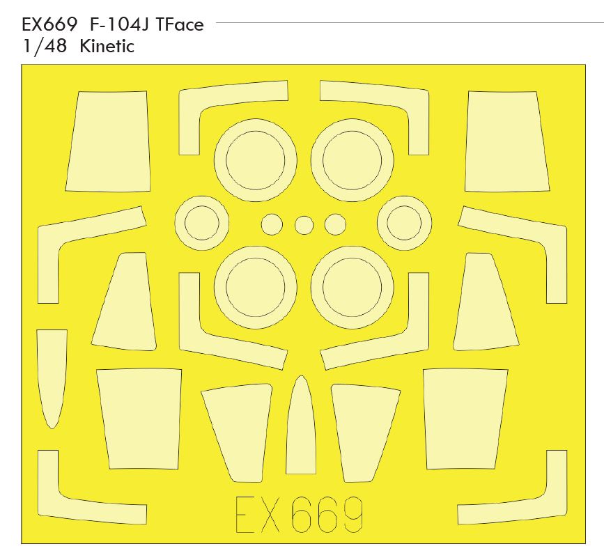 1/48 F-104J TFace (KINETIC)