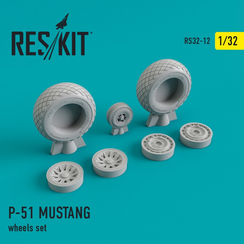 1/32 N.A. P-51 MUSTANG wheel set...
