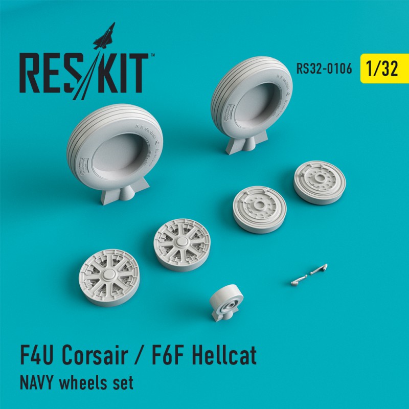 1/32 F4U Corsair/F6F Hellcat NAVY wheels...