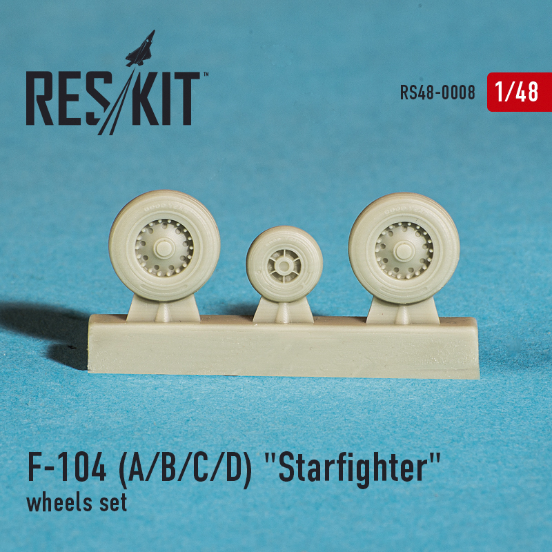 1/48 F-104 A/B/C/D Starfighter wheel set...