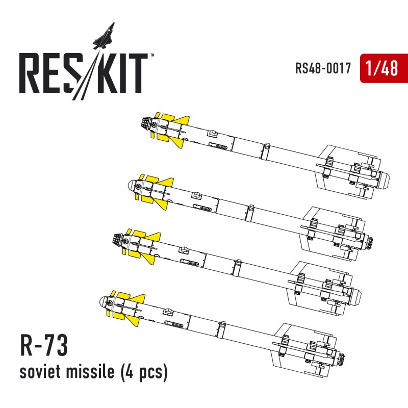 1/48 R-73 soviet missile (4 pcs.)