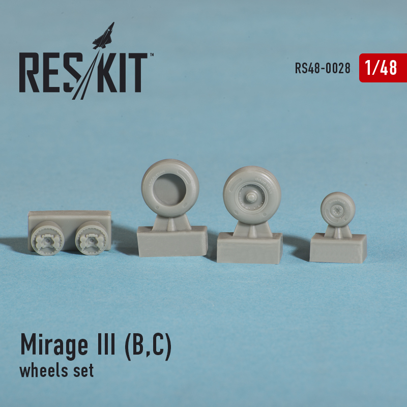 1/48 Mirage III (B,C) wheels set...