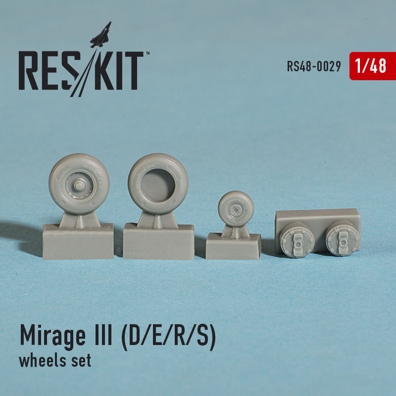 1/48 Mirage III (D/E/R/S) wheels set...