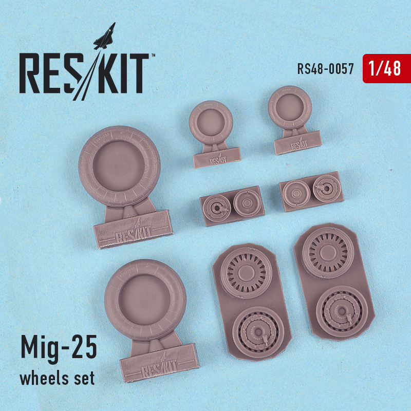1/48 MiG-25 wheels set (ICM,REV,KIN)