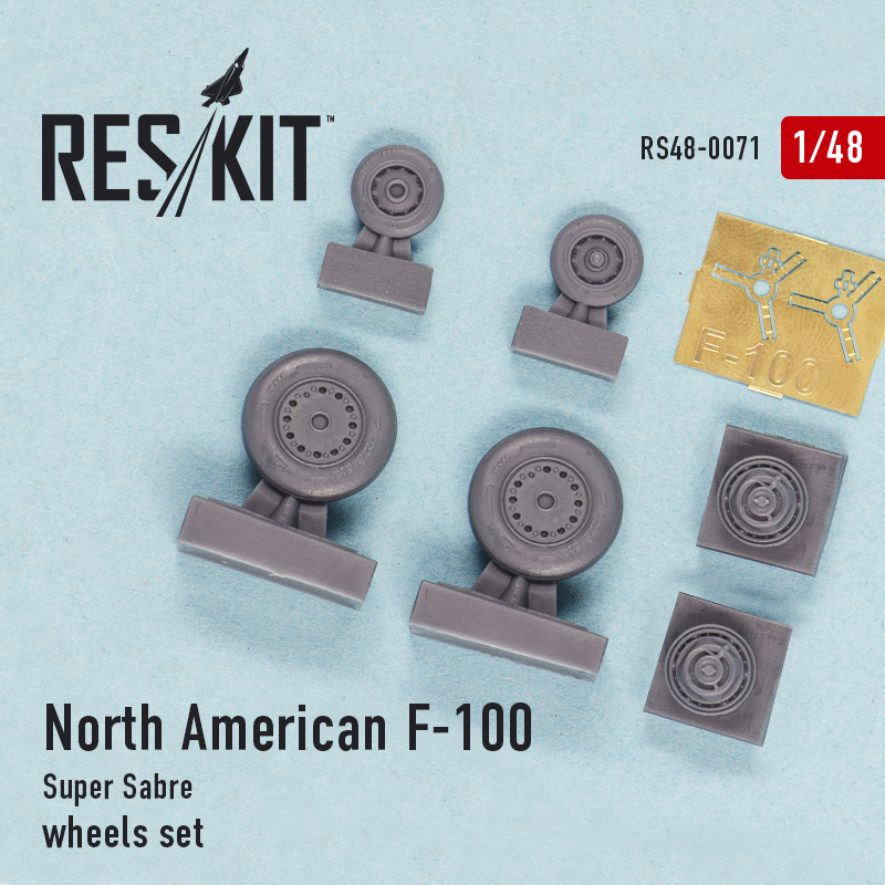 1/48 N.A. F-100 Super Sabre wheels set...
