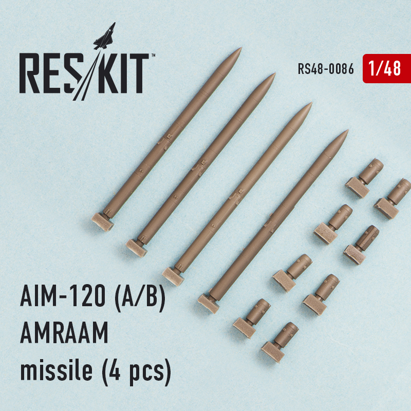 1/48 AIM-120 (A/B) AMRAAM Missile (4 pcs.)