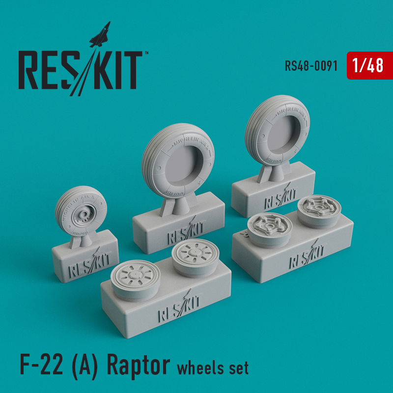 1/48 F-22A Raptor wheels set...