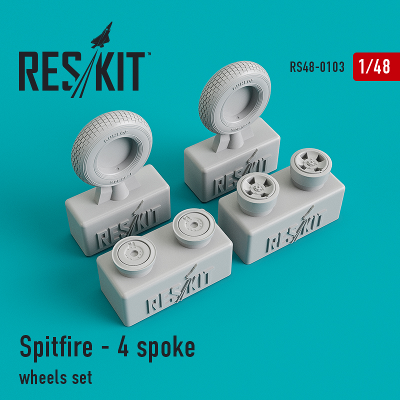 1/48 Spitfire 4-spoke wheels set...