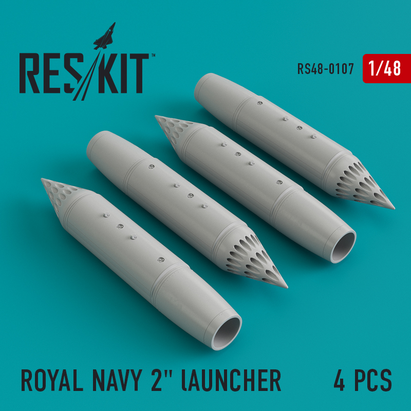 1/48 Royal Navy 2'' Launcher (4 pcs.)