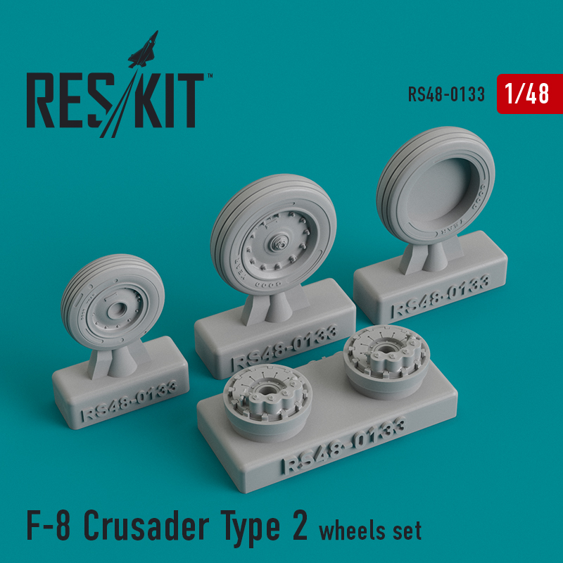1/48 F-8 Crusader Type 2 wheels set...