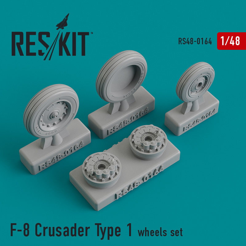 1/48 F-8 Crusader Type 1 wheels set...