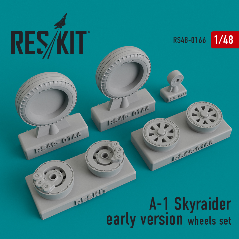 1/48 A-1 Skyraider early wheels set...