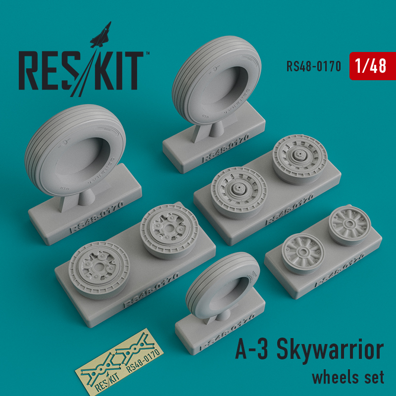 1/48 A-3 Skywarrior wheels set (TRUMP)