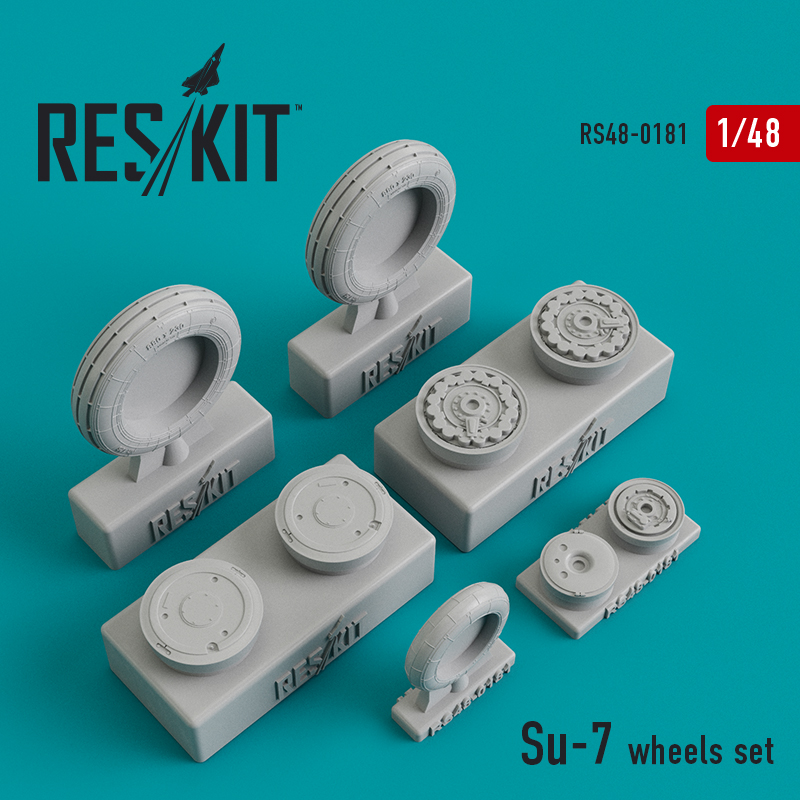 1/48 Su-7 wheels set