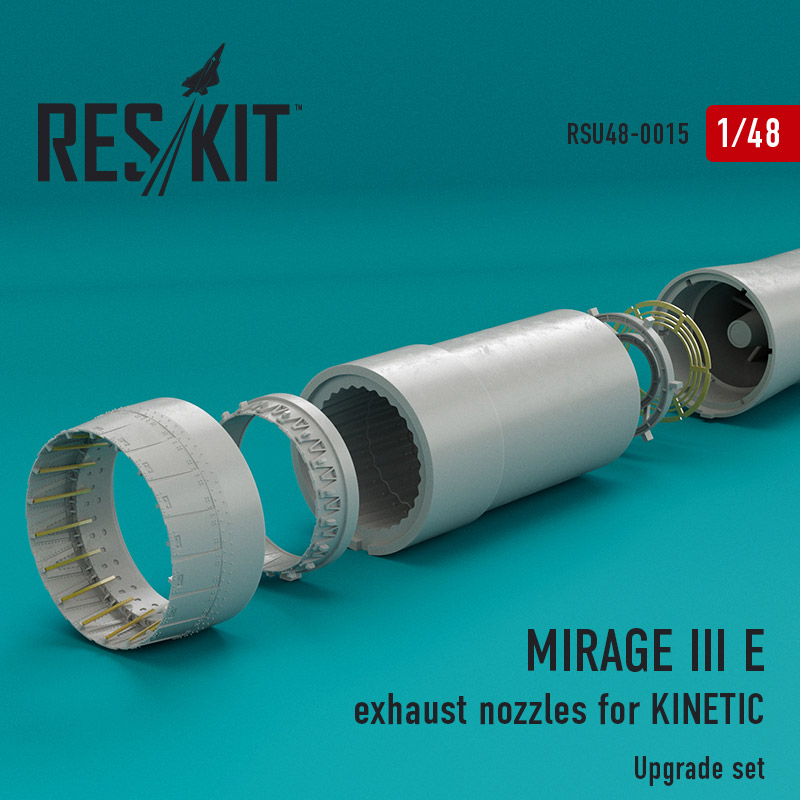 1/48 Mirage III E exhaust nozzles (KIN)