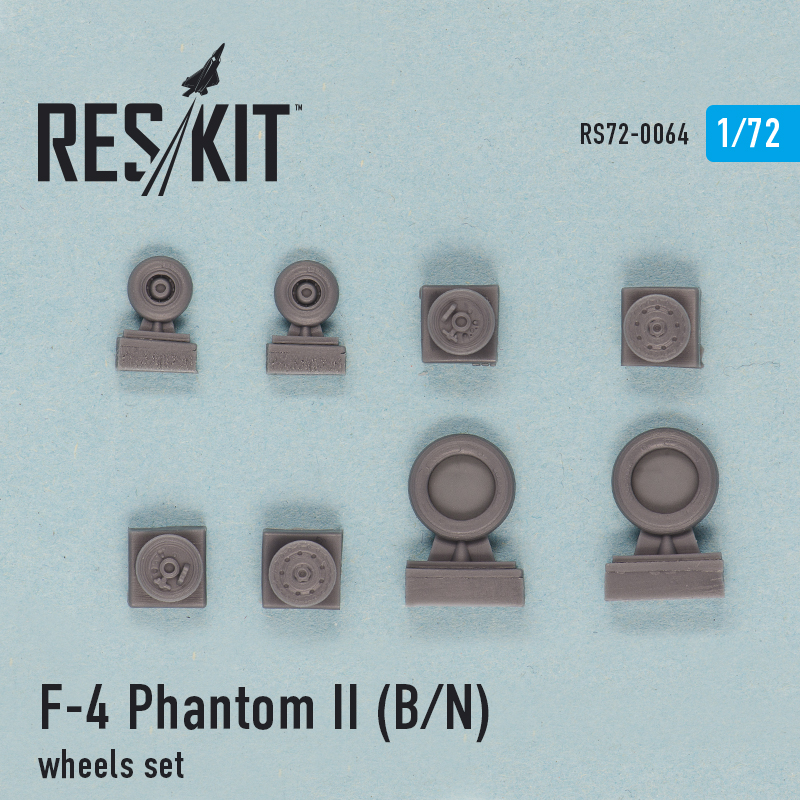1/72 F-4 Phantom II (B,N) wheels set...