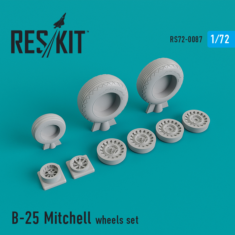 1/72 N.A. B-25 Mitchell wheels set...