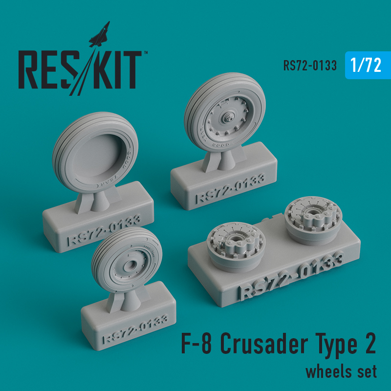 1/72 F-8 Crusader Type 2 wheels set...