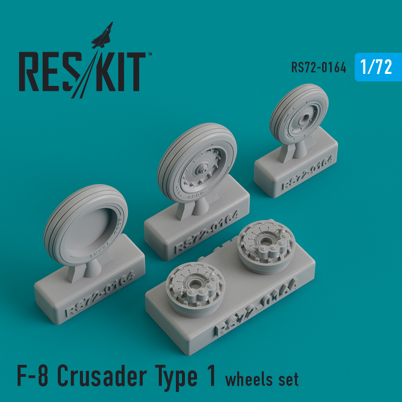 1/72 F-8 Crusader Type 1 wheels set...