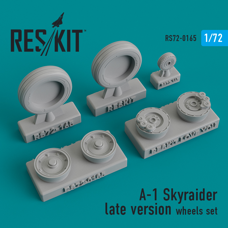1/72 A-1 Skyraider late wheels set...