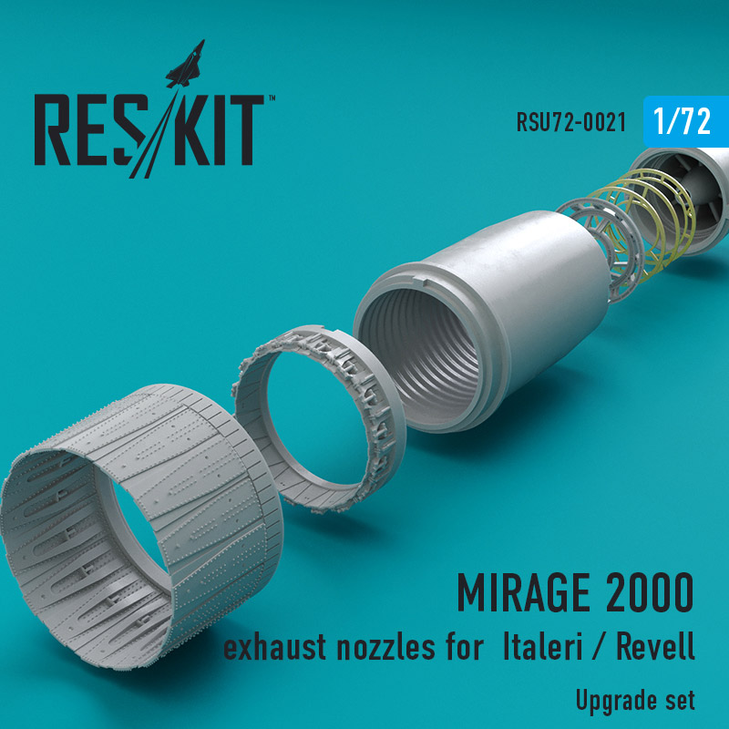 1/72 Mirage 2000 exhaust nozzles (ITA/REV)