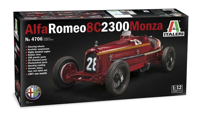 Fotografie Model Kit auto 4706 - ALFA ROMEO 8C 2300 Monza (1:12)