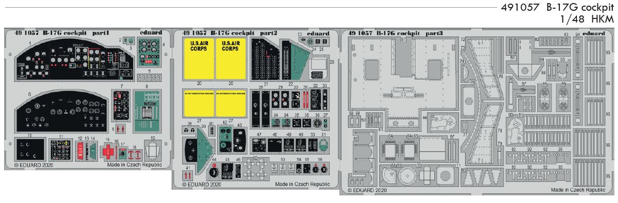 1/48 B-17G cockpit (HKM)