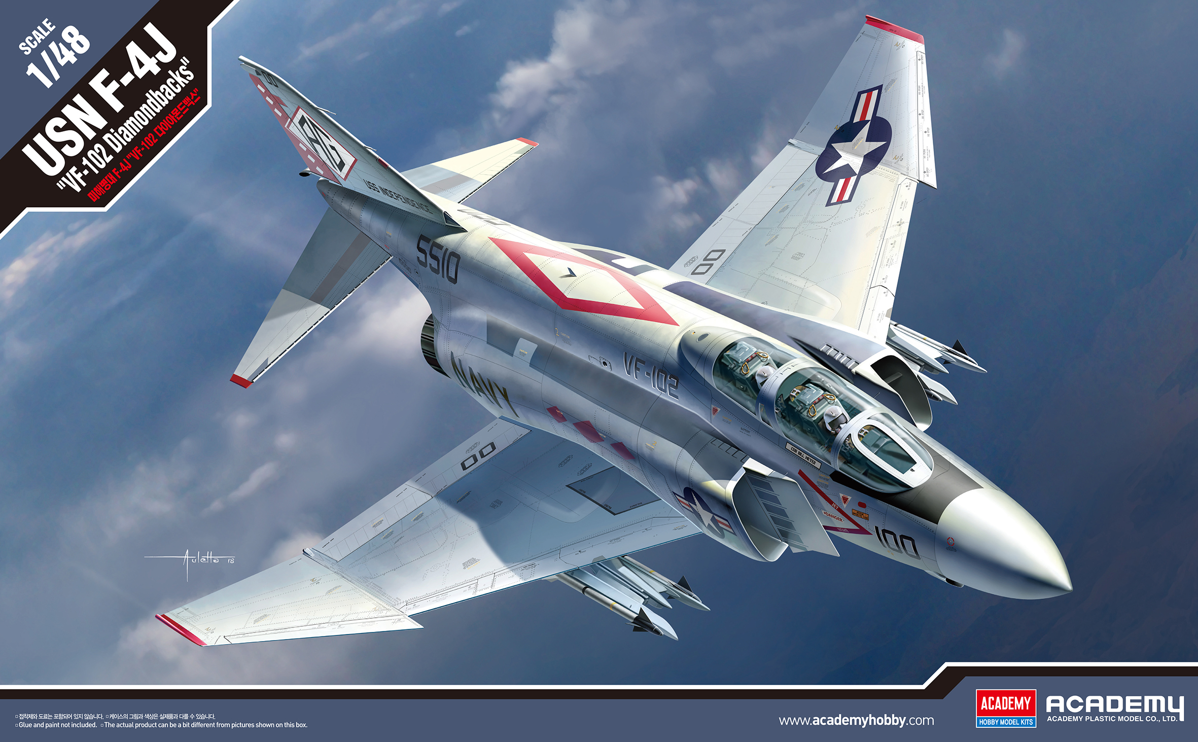 Fotografie Model Kit letadlo 12323 - USN F-4J VF-102 Diamondbacks (1:48)