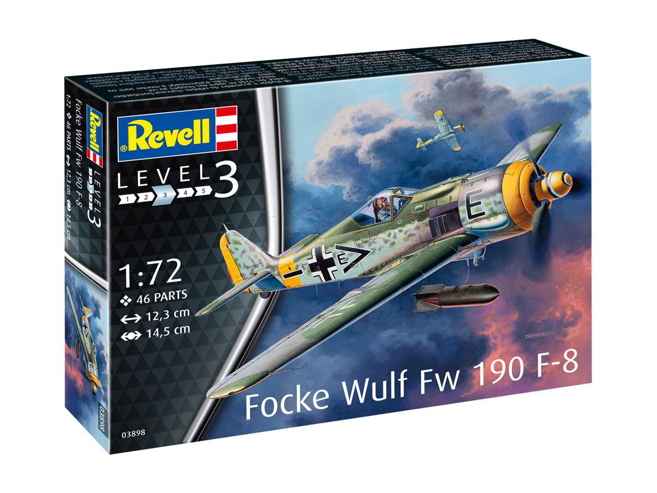 Fotografie Plastic ModelKit letadlo 03898 - Focke Wulf Fw190 F-8 (1:72)