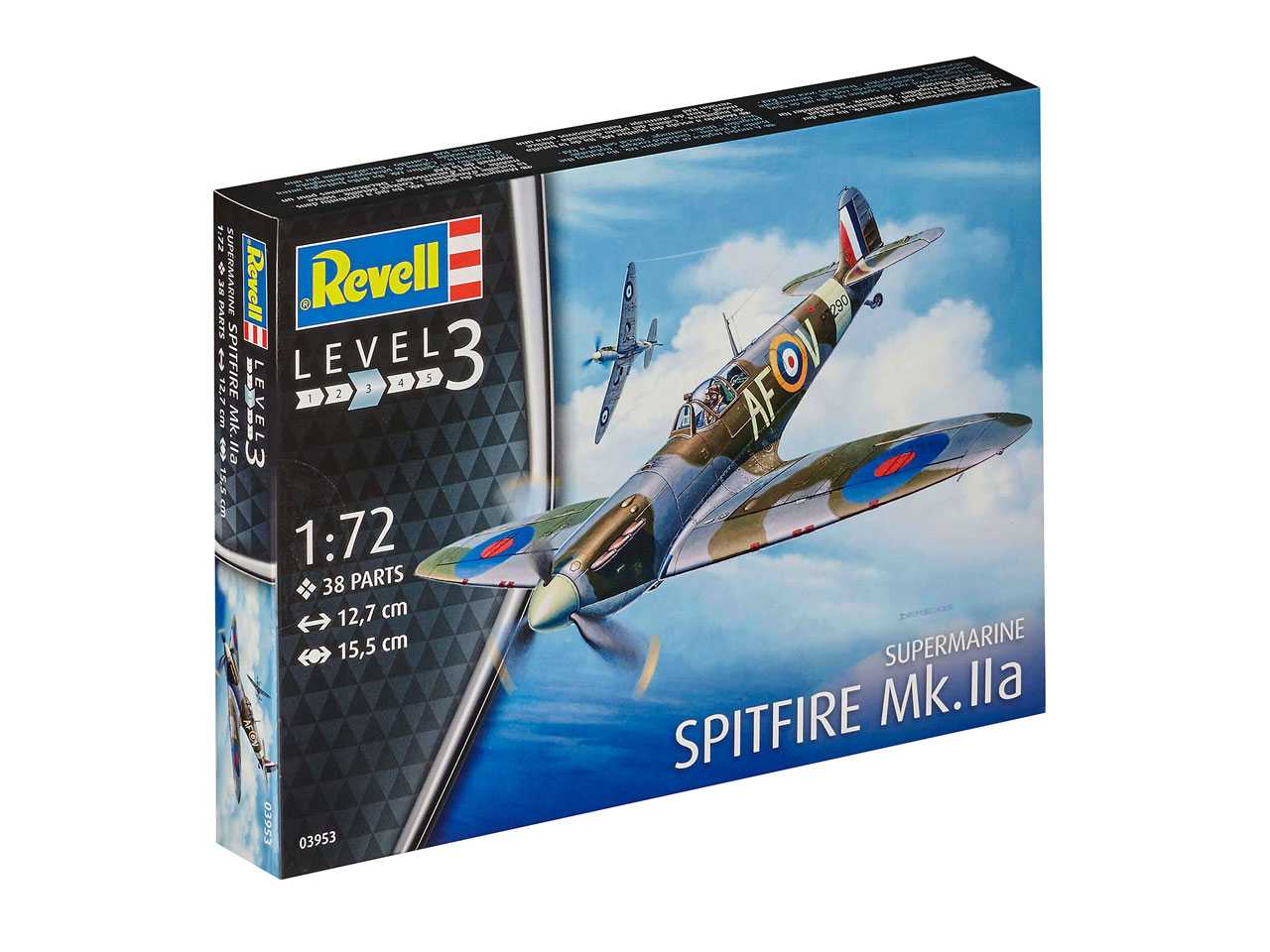 Fotografie Plastic ModelKit letadlo 03953 - Spitfire Mk. IIa (1:72)